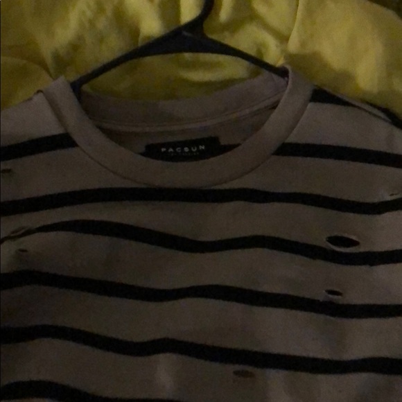New pacsun distressed striped long sleeve - Picture 2 of 5